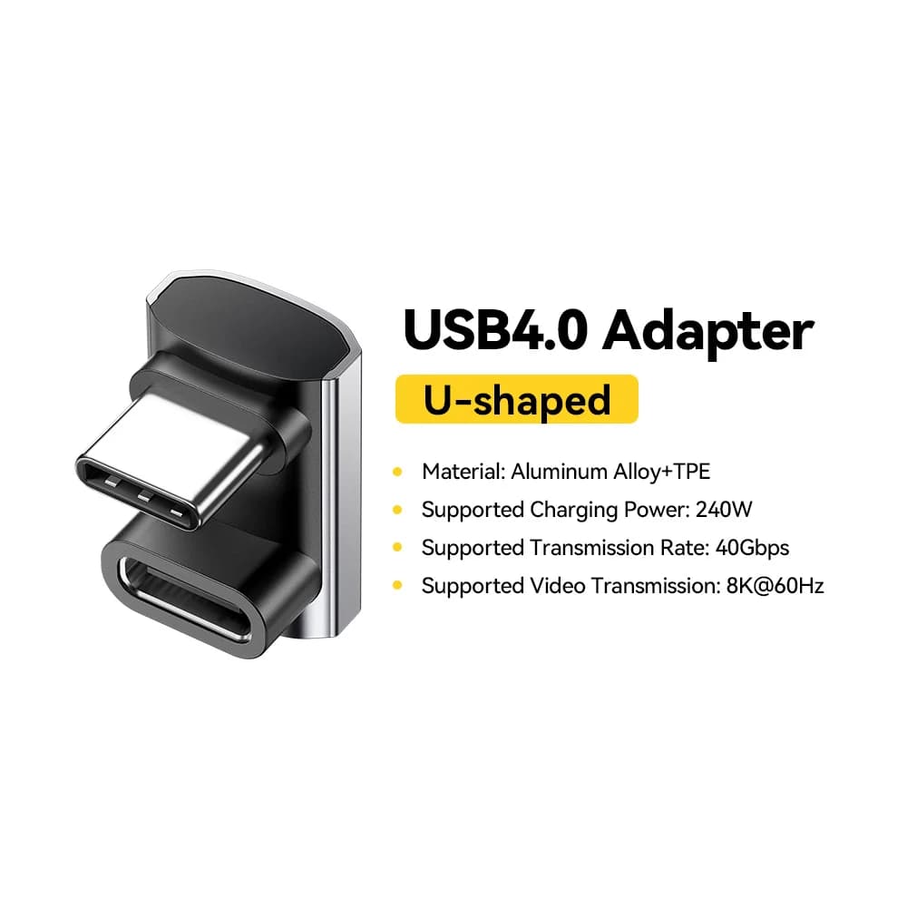 Adattatore Dati OTG USB4.0 240W 90 Gradi 8K