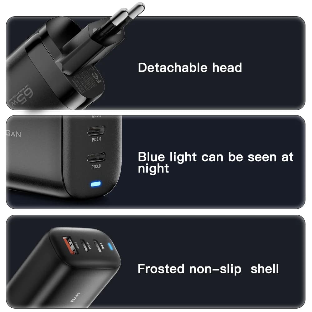 Caricabatterie Laptop USB-C GaN da 65W, PPS