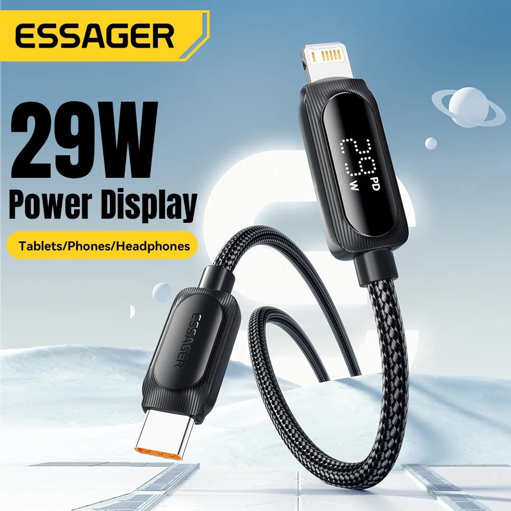 Cavo da USB-C a Lightning da 29W con Display Digitale