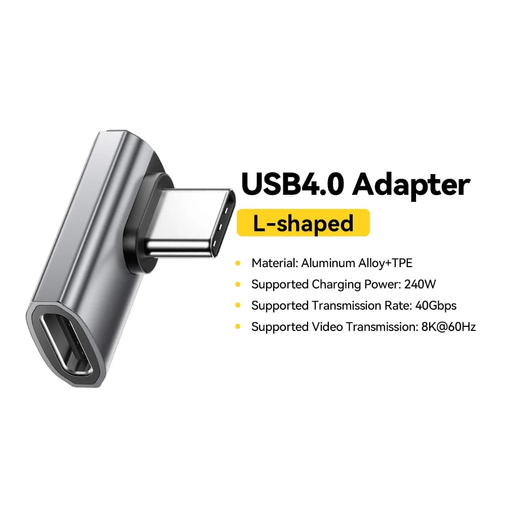 Adattatore Dati OTG USB4.0 240W 90 Gradi 8K