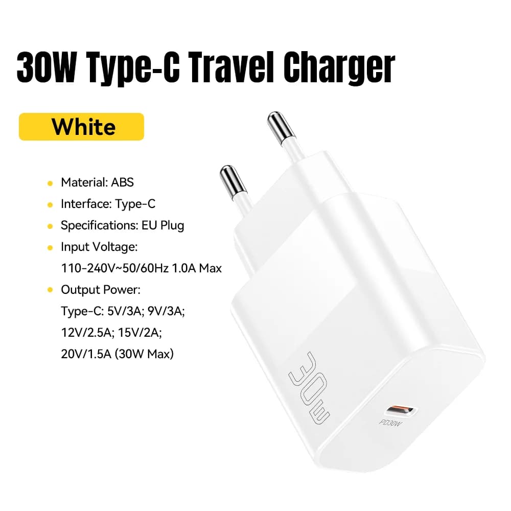 Caricatore da Viaggio USB-C PD 30W