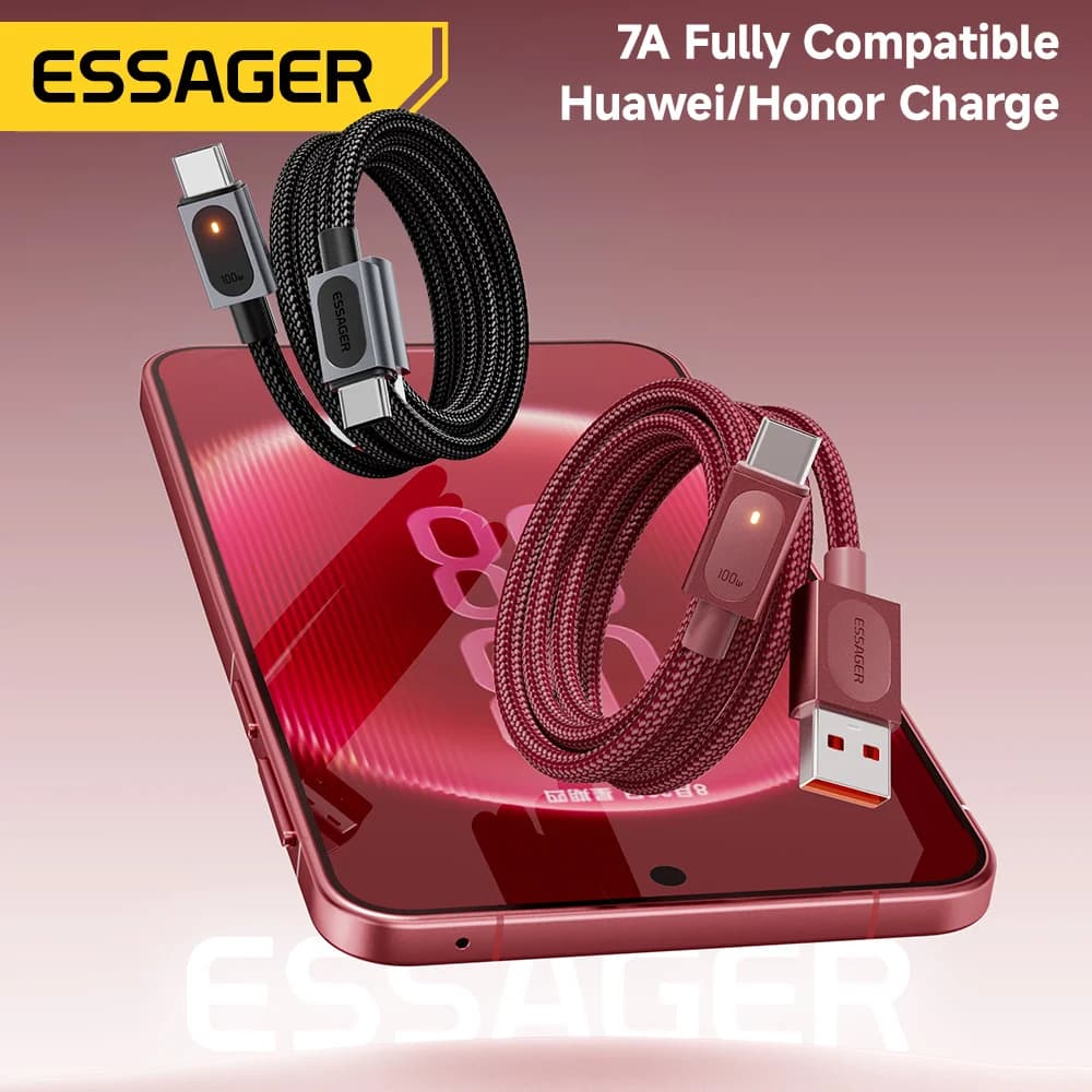 Cavo di ricarica rapida USB-A a USB-C 7A 100W
