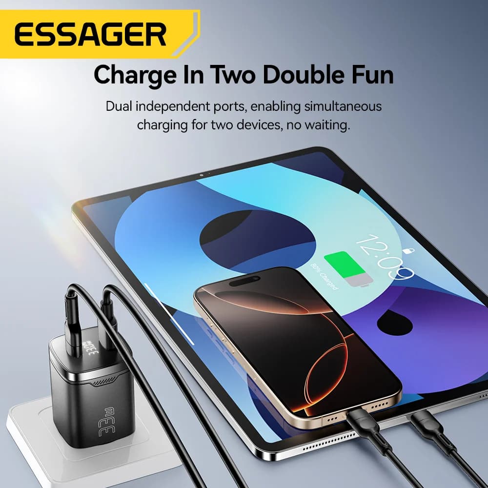 Caricatore GaN USB-C da 33W con Display Digitale PD