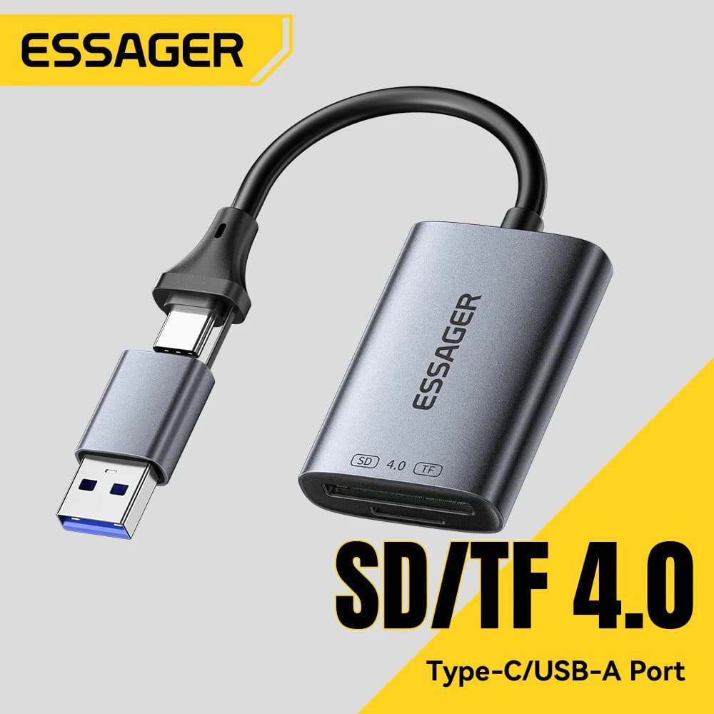 Lettore di Schede SD/TF USB 4.0 2-in-1 Ad Alta Velocità