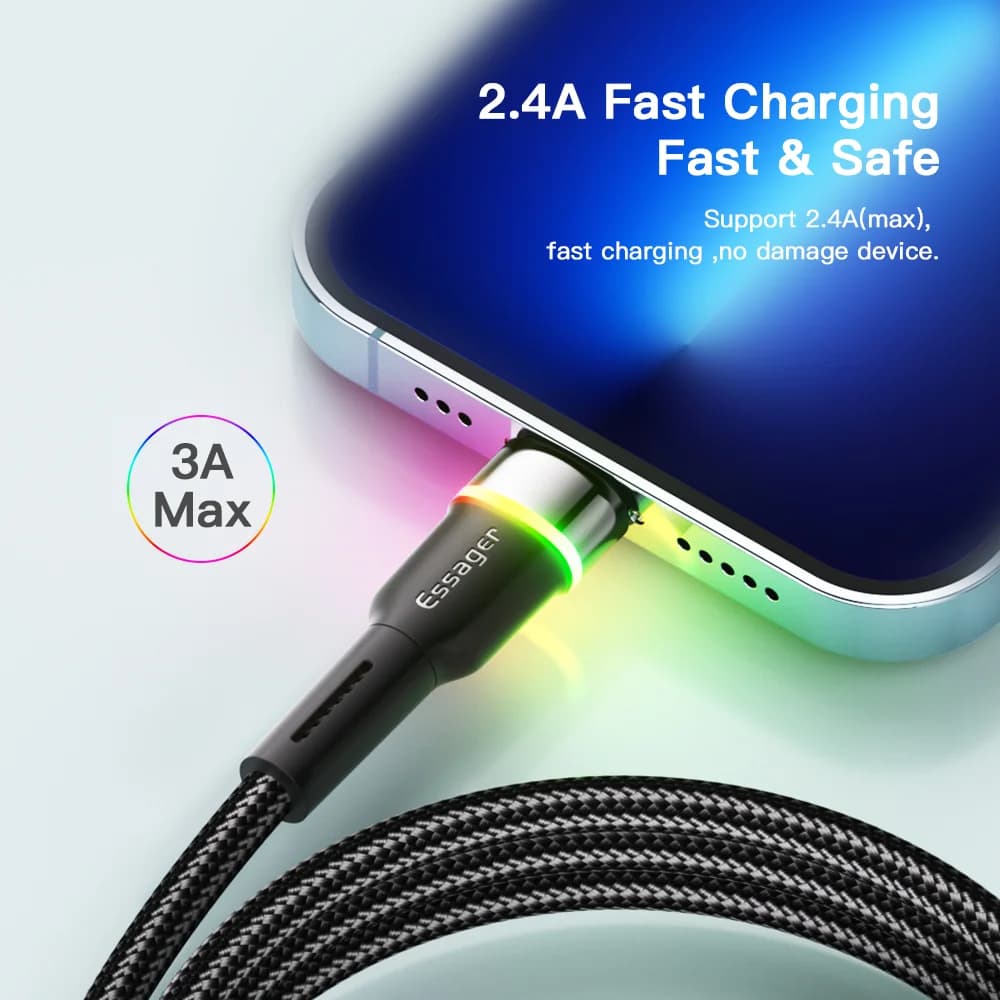 Cavo Dati e Ricarica Rapida USB LED per iPhone