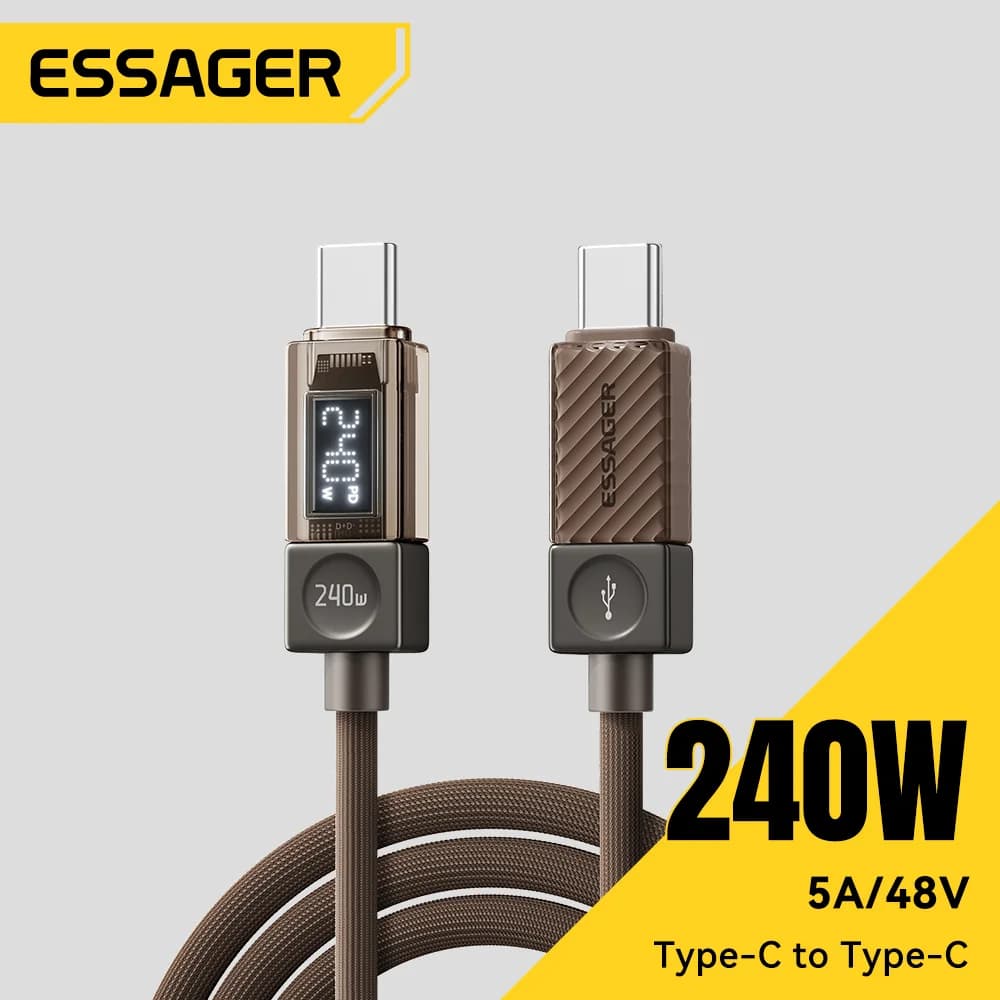 Cavo USB-C da 240W con display LED e PD 3.1 100W