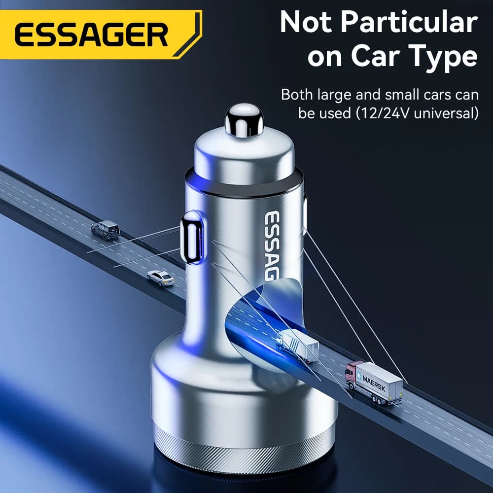 Caricatore auto USB-C PD dual 80W