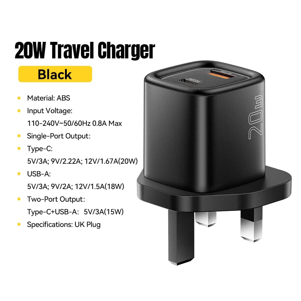 Caricatore Rapido USB-C PD 20W