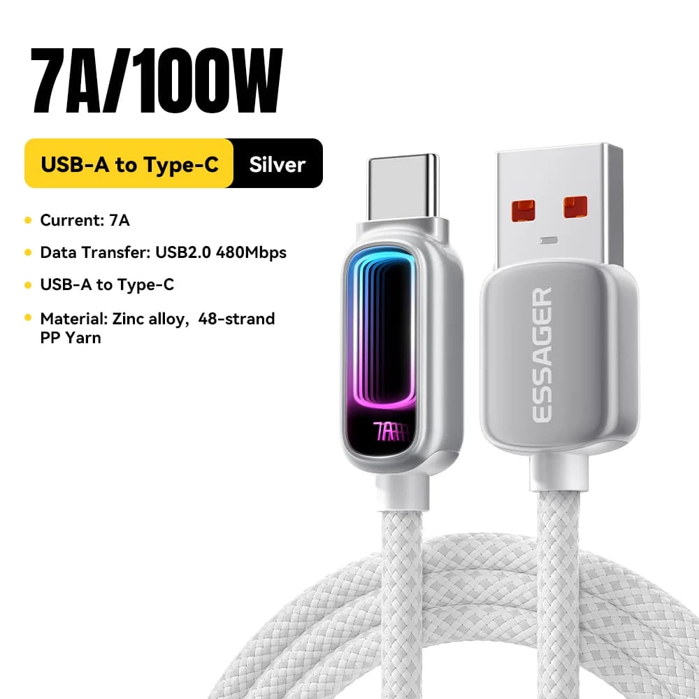 Cavo USB-C 7A 100W Ricarica Rapida PD