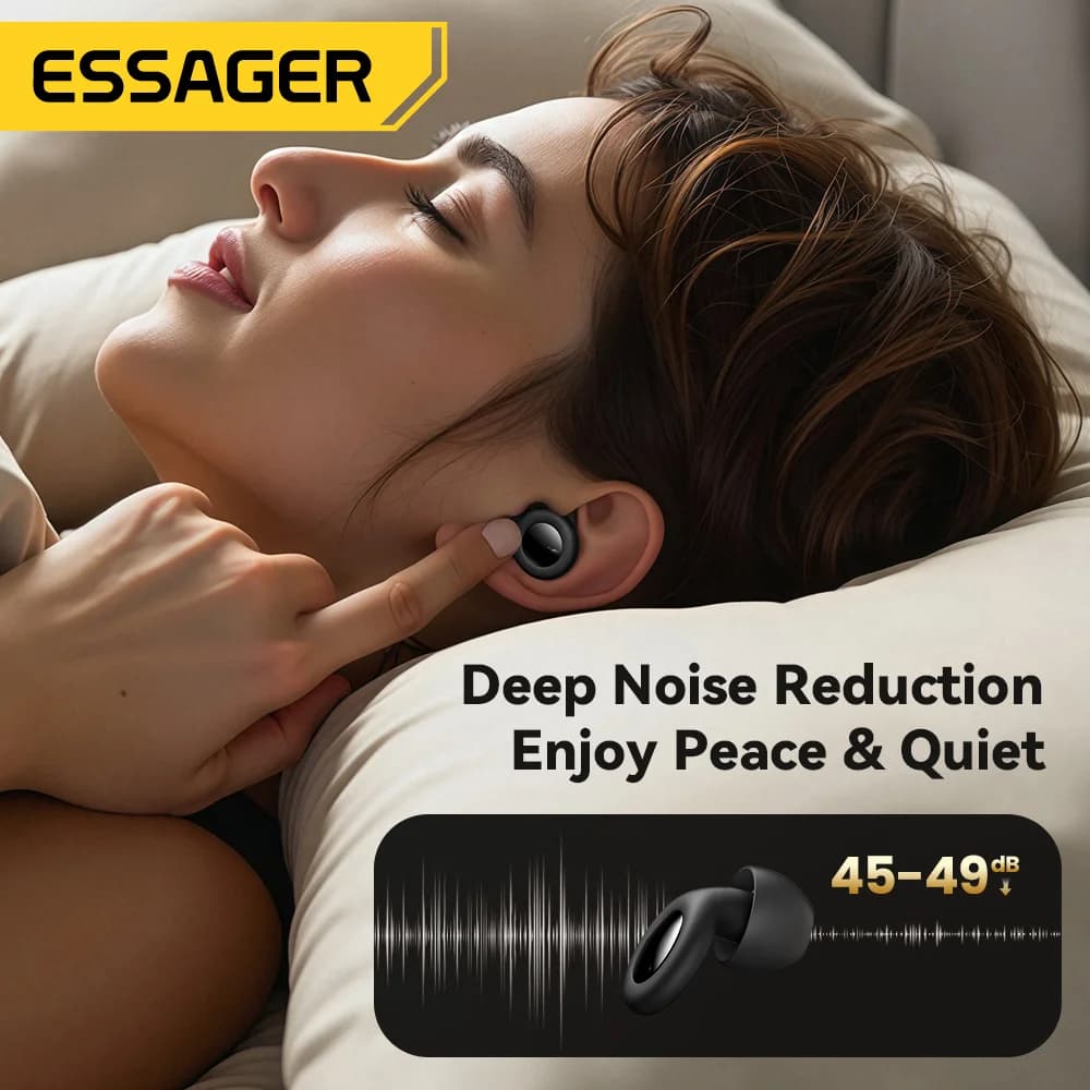 Tappi per Orecchie Morbidi in Silicone per Sonno e Isolamento Acustico