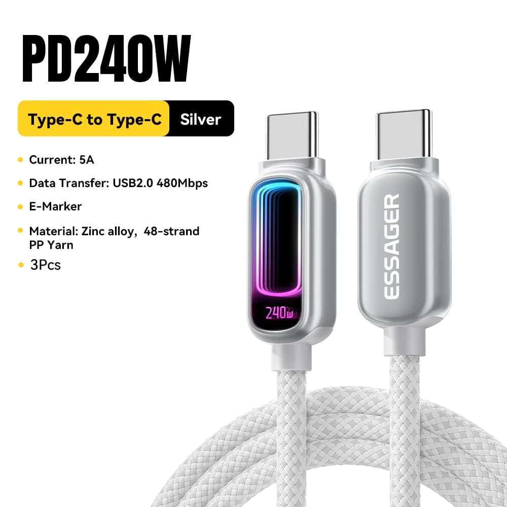 Cavo USB-C a USB-C PD 3.1 E-Marker 240W