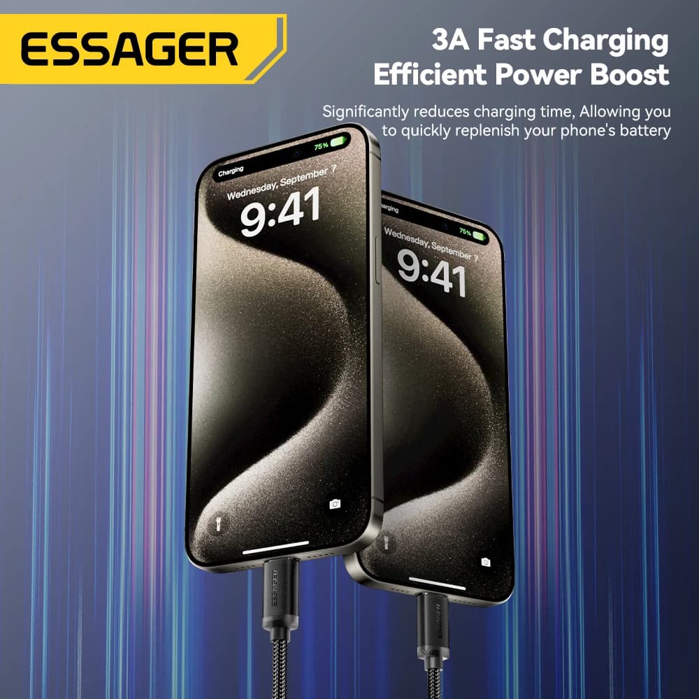 Cavo dati e ricarica rapida USB-A a USB-C 3A