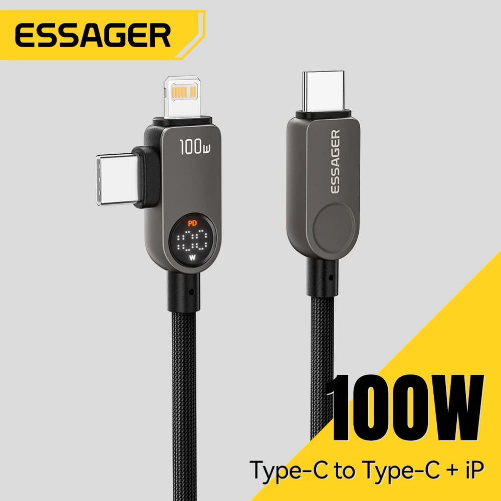 Cavo 2-in-1 USB-C a Lightning, 100W PD