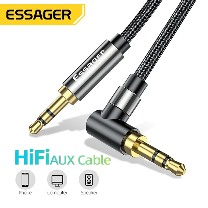 Cavo Audio Aux Hi-Fi con Jack da 3.5mm per Altoparlanti