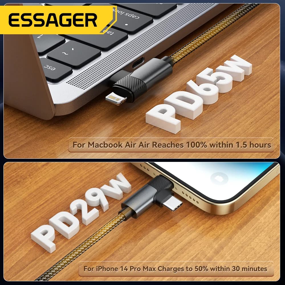 Cavo USB-C a Lightning 2-in-1 da 65W