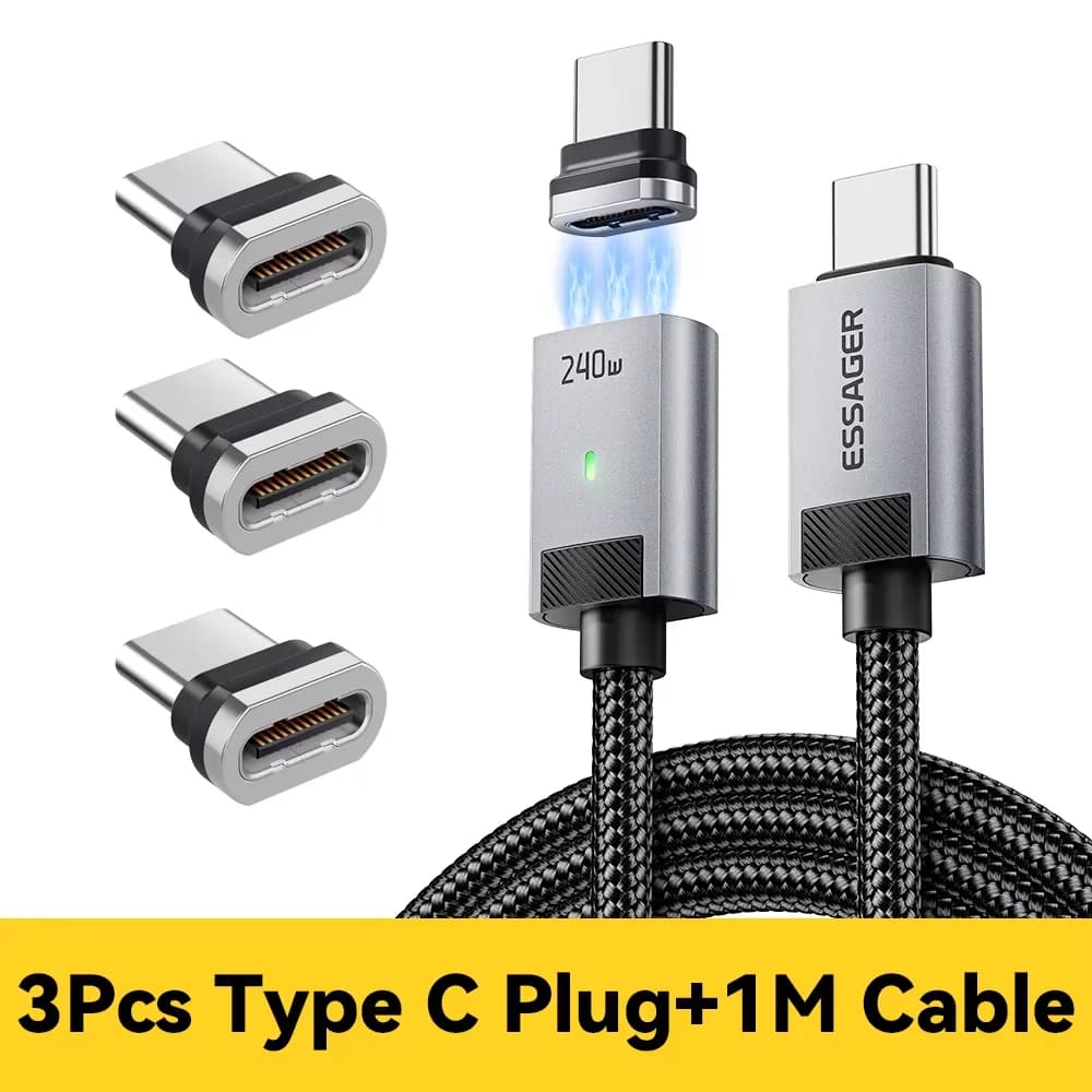 Cavo di Ricarica USB-C a USB-C Magnetico 240W