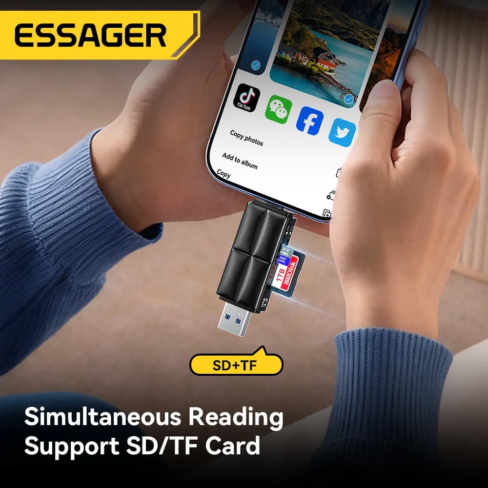 Lettore di schede SD/Micro SD USB 3.0 e Type-C