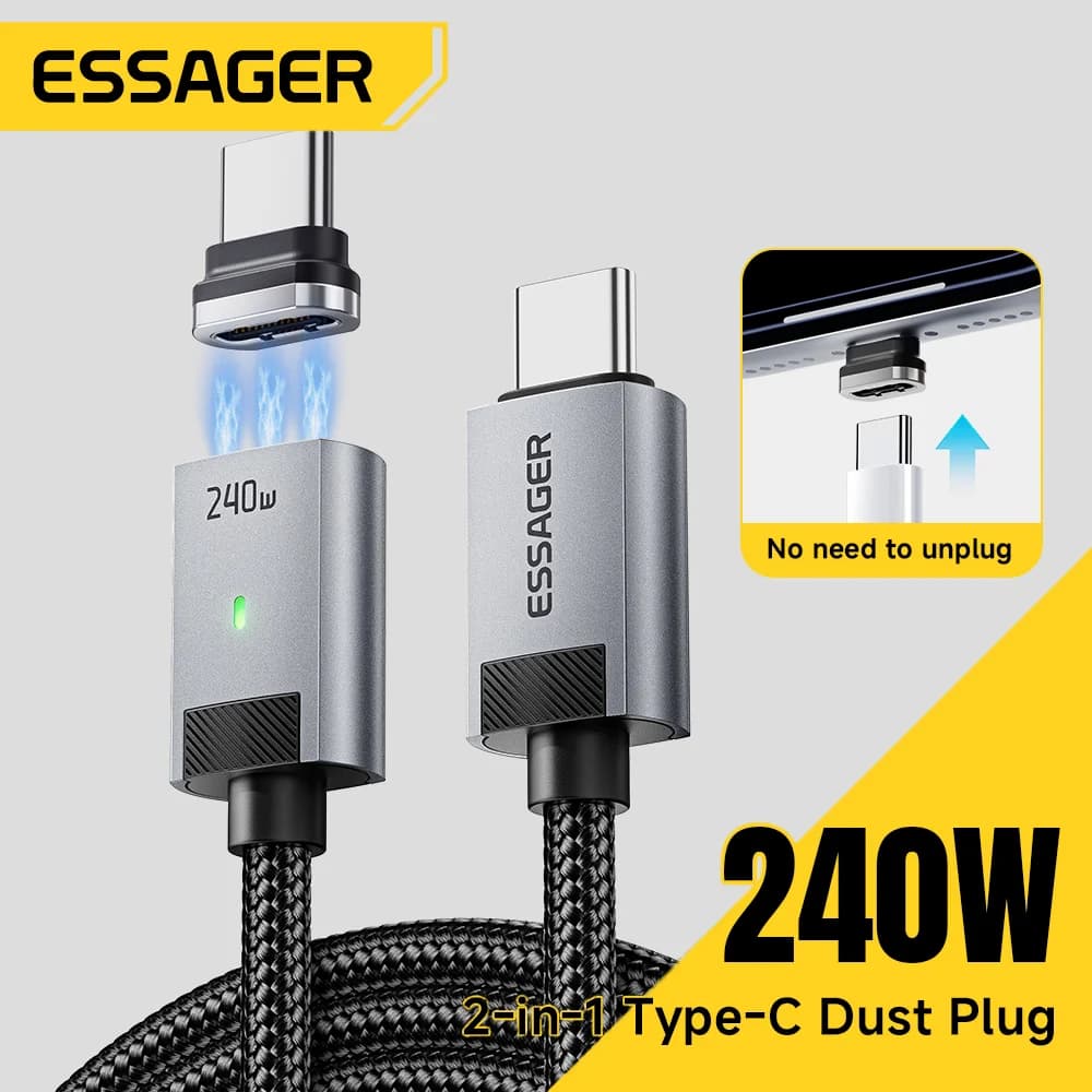 Cavo di Ricarica USB-C a USB-C Magnetico 240W