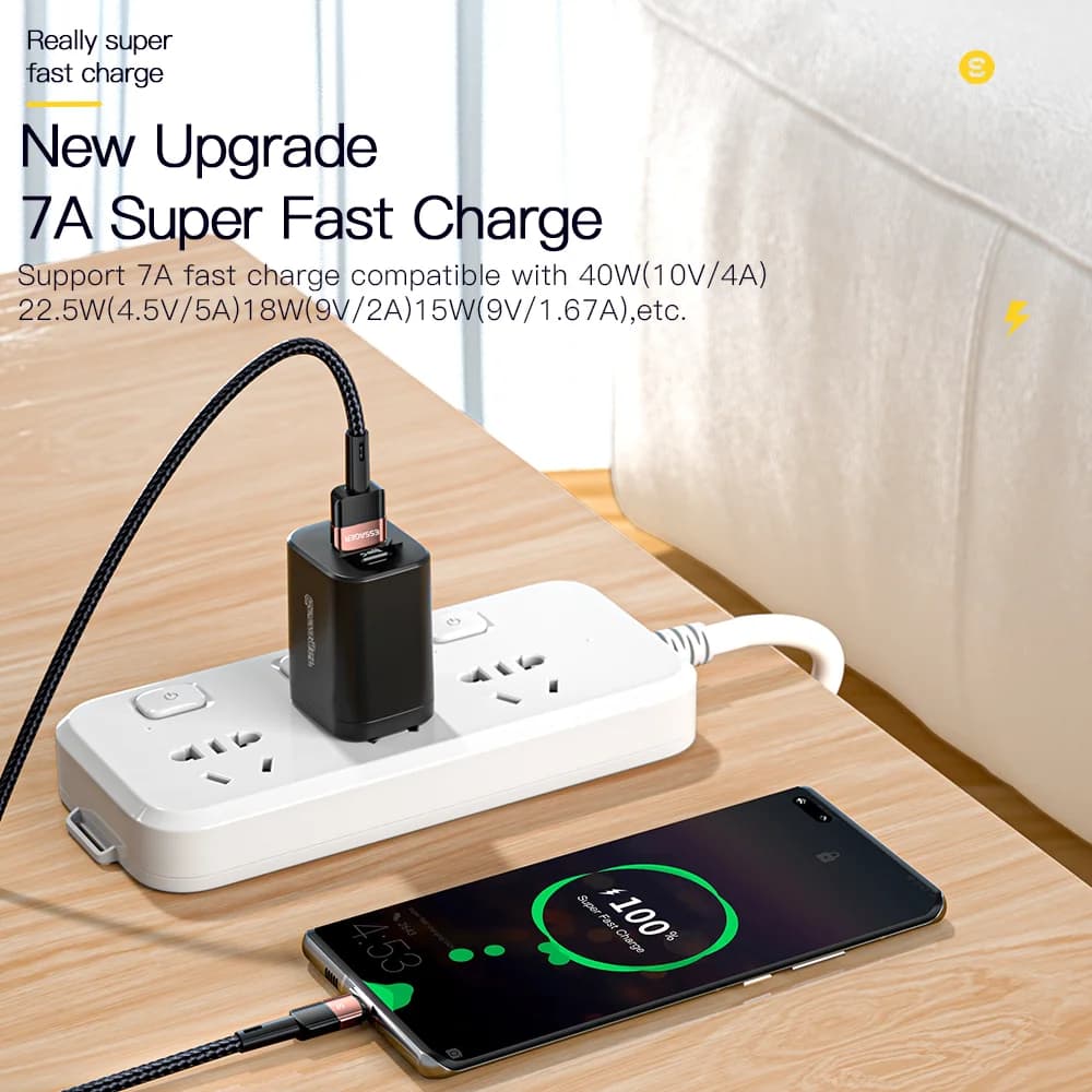 Cavo di Ricarica Rapida USB-C 100W, 7A