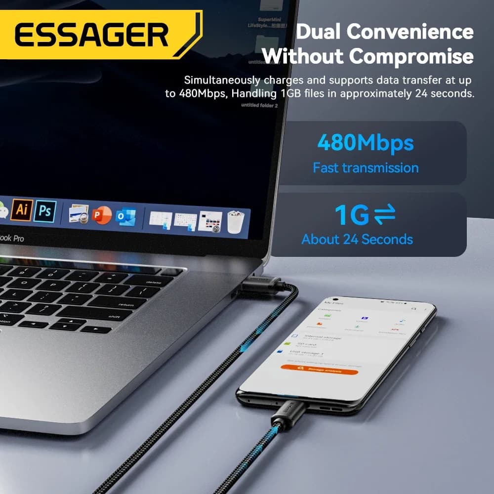 Cavo Dati e Ricarica Rapida 2A Micro USB 3m