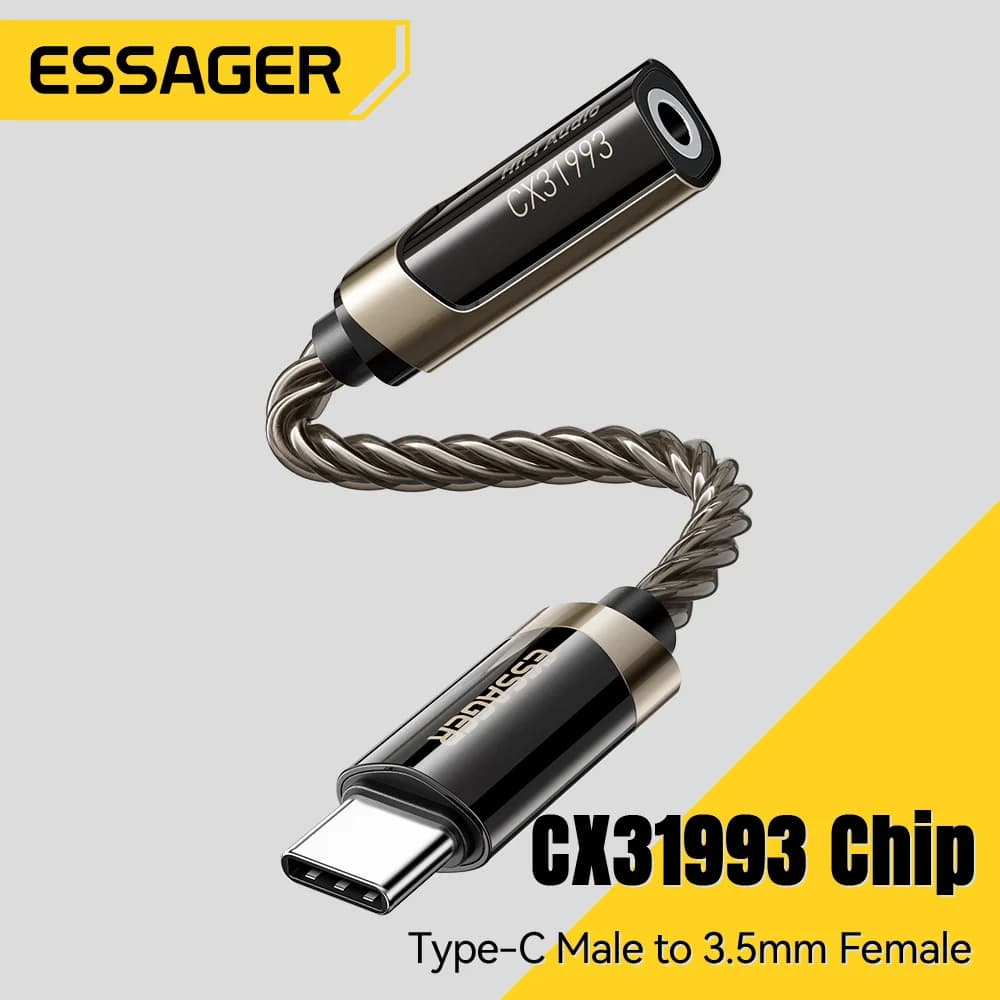 Adattatore Audio HiFi da USB-C a 3.5mm per Cuffie