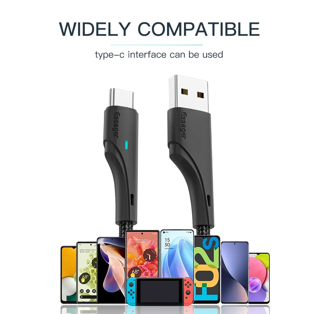 Cavo di ricarica rapida da USB-A a USB-C 3A