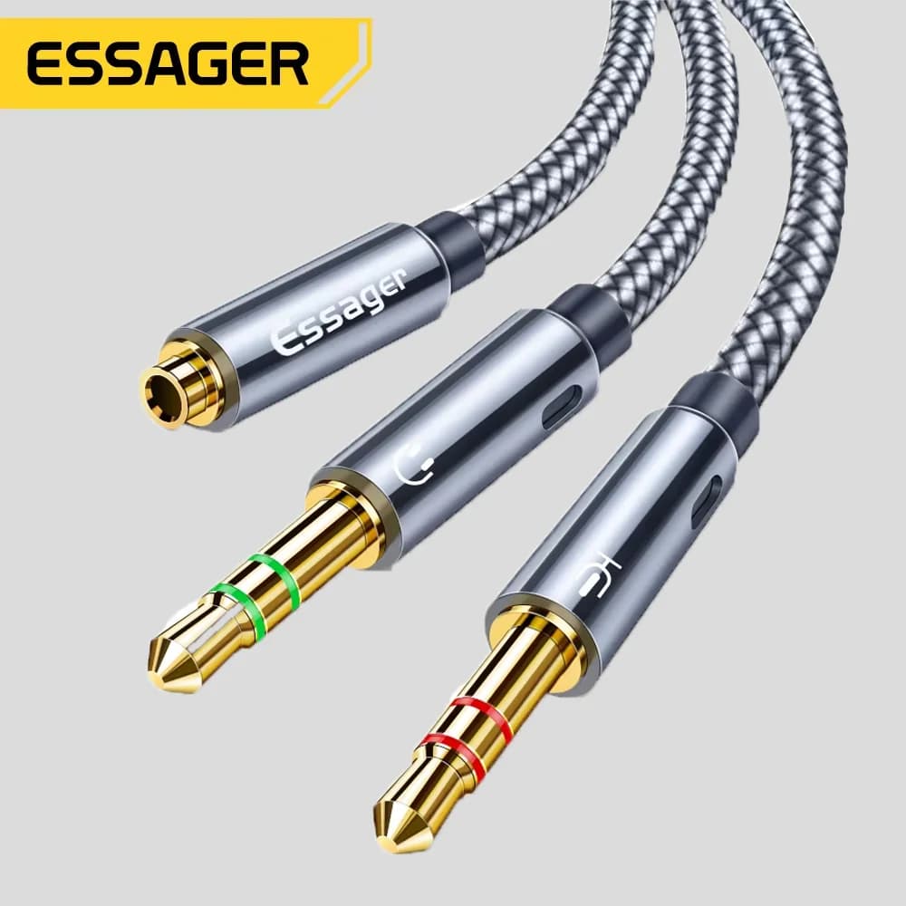 Cavo adattatore Y splitter audio 3.5mm