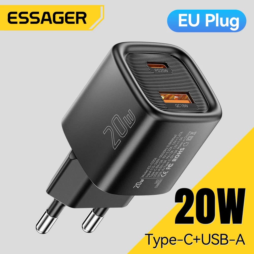 Caricatore Rapido USB-C PD 20W