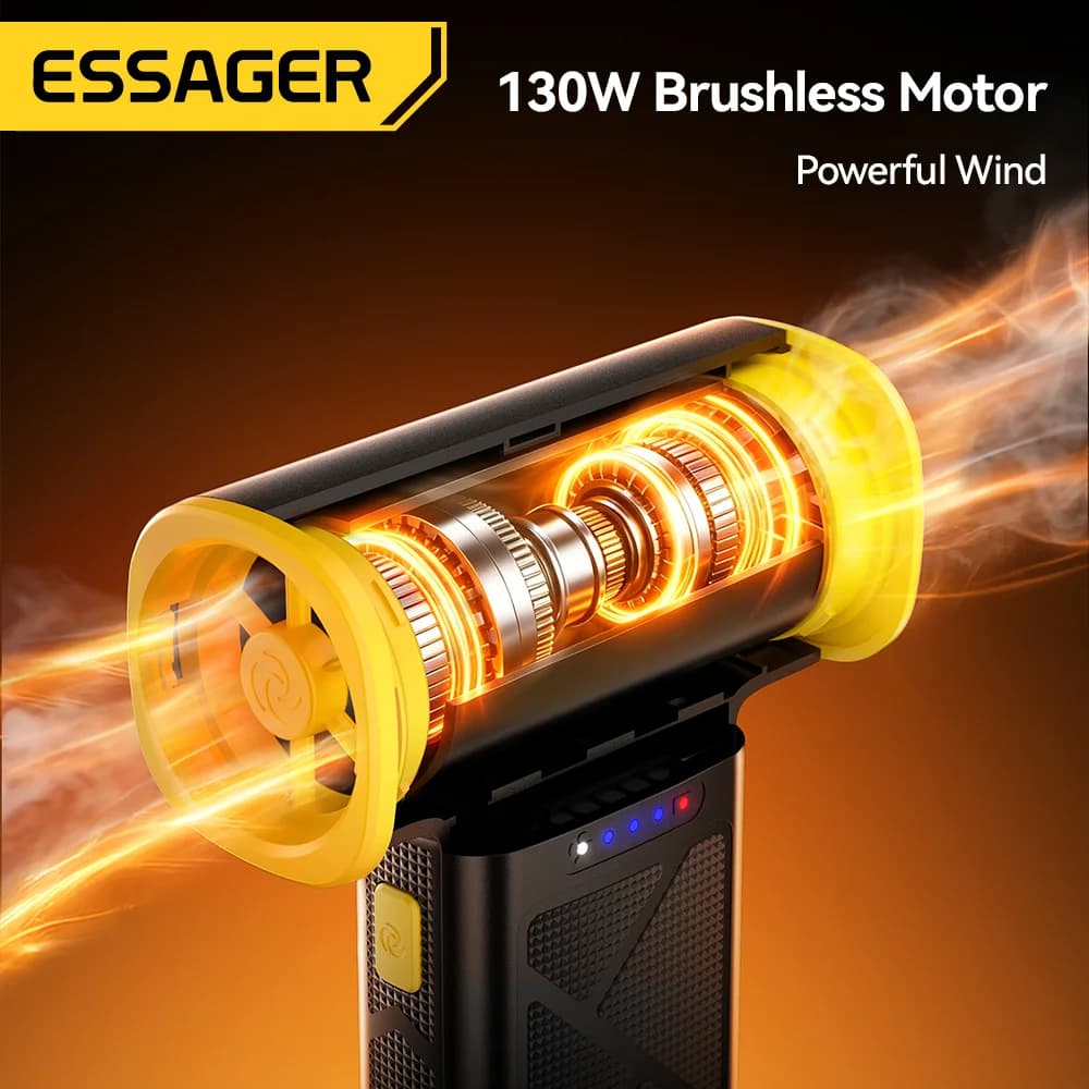 Duster ad aria compressa portatile da 130W con batteria