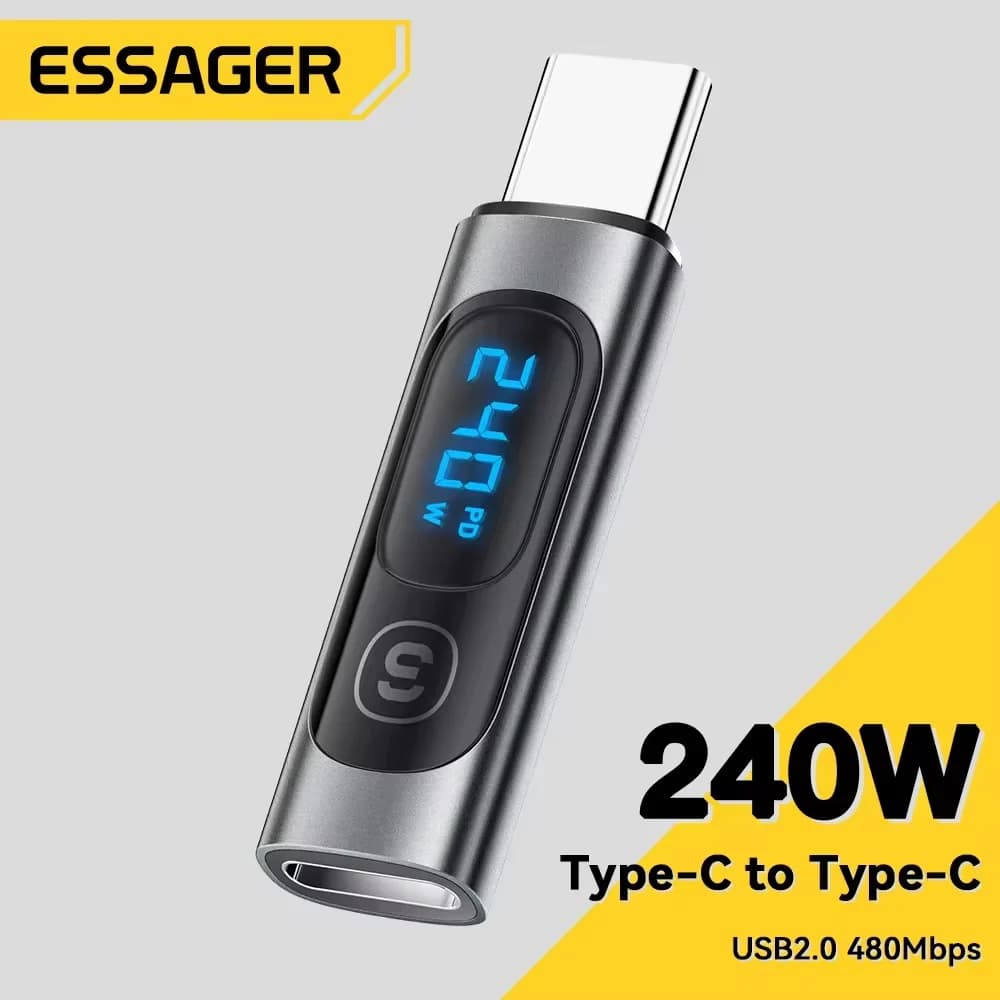 Adattatore OTG da USB-C a USB-C con Display Digitale