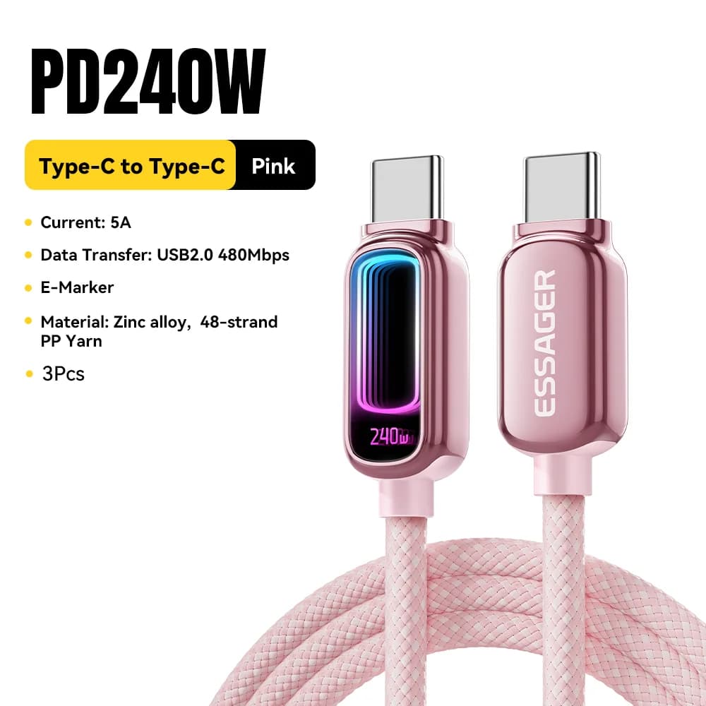 Cavo USB-C a USB-C PD 3.1 E-Marker 240W
