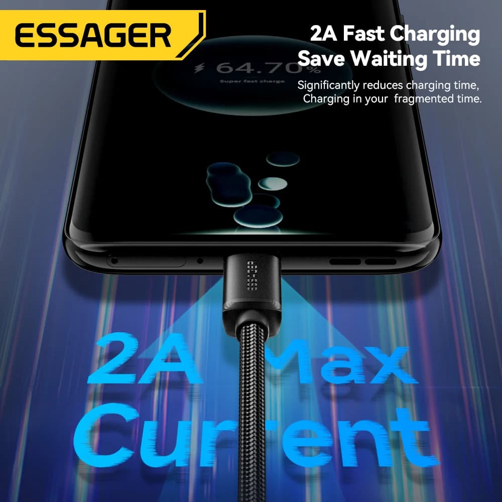 Cavo di ricarica rapida 2-in-1 USB Type-C e Micro USB