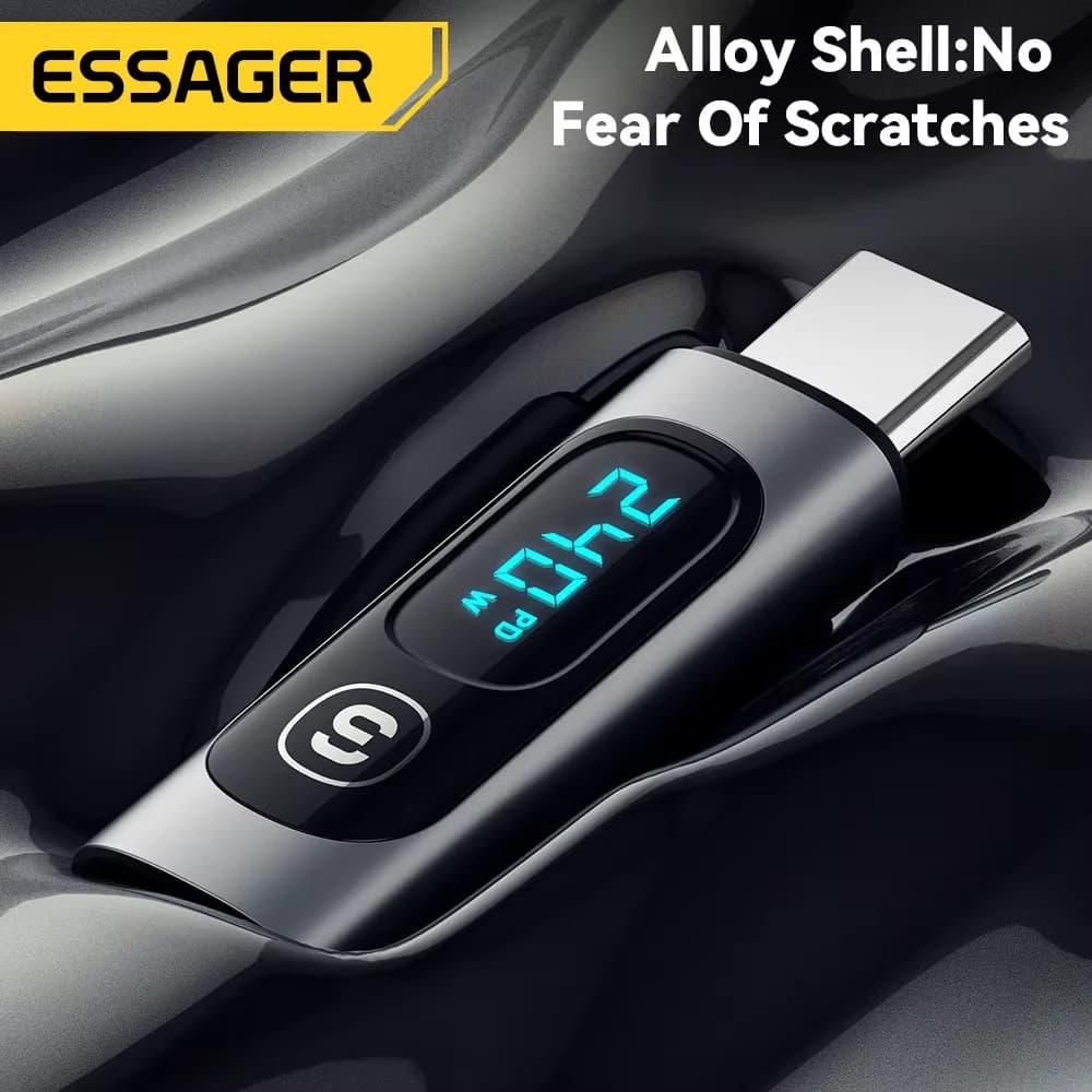 Adattatore OTG da USB-C a USB-C con Display Digitale