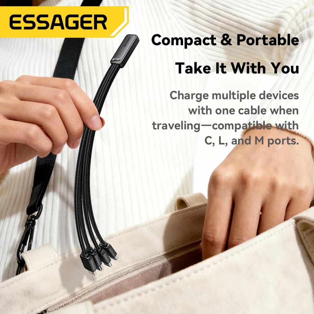 Cavo di ricarica multi USB portatile 4-in-1