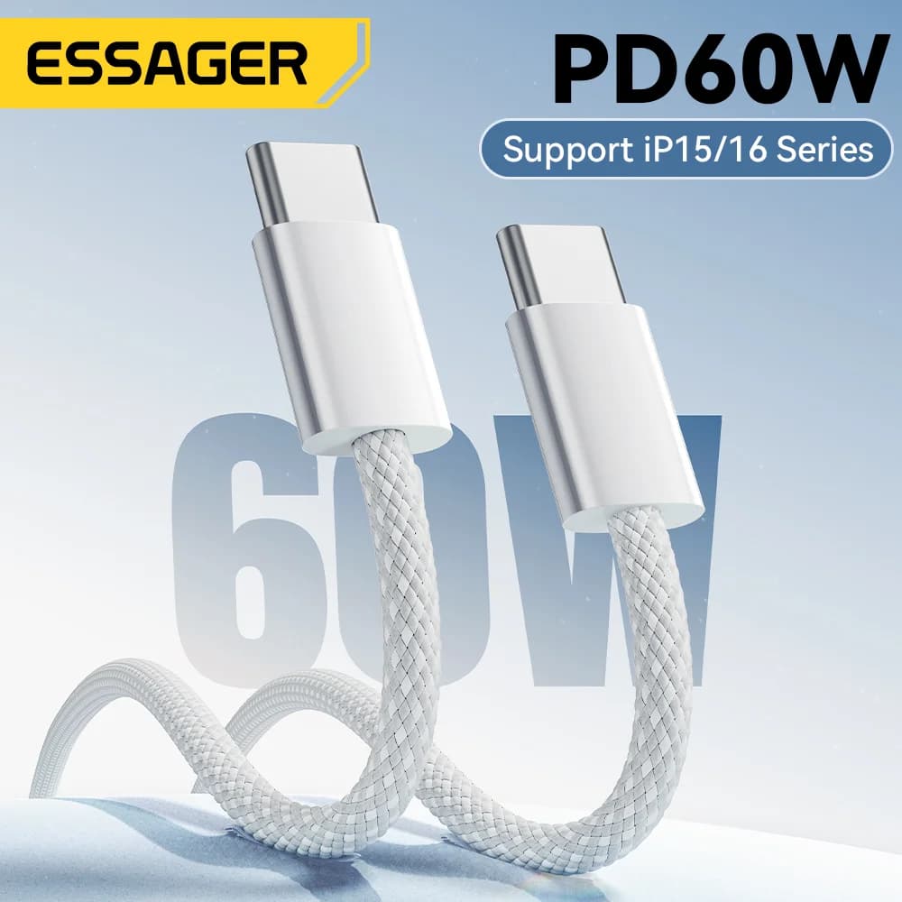 Cavo dati e ricarica rapida USB-C a USB-C 60W