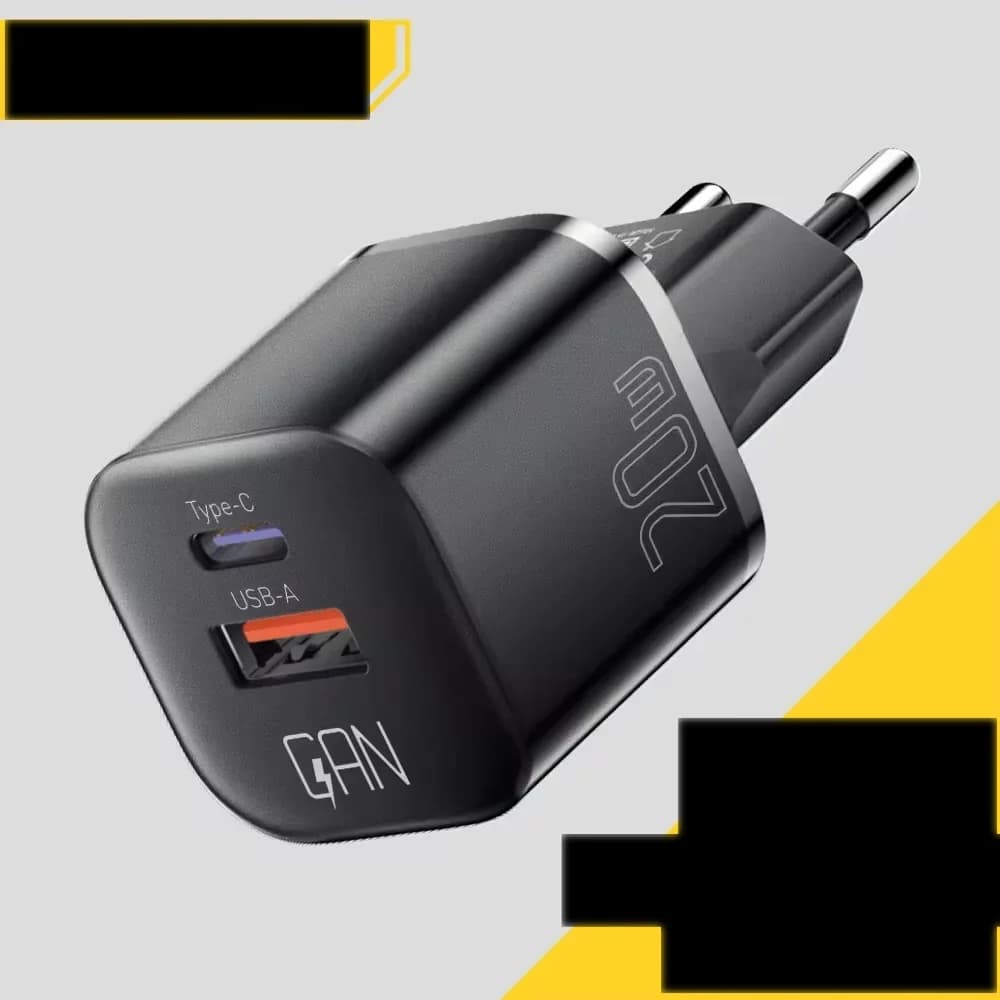 Caricatore da Parete GaN USB-C PD 20W