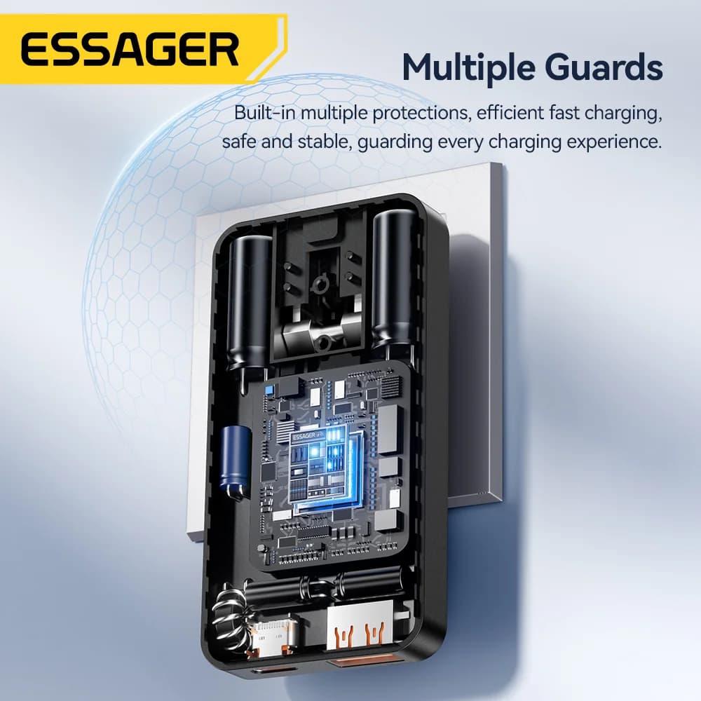 Caricatore da Viaggio Ultra Sottile 65W GaN con PD 3.0