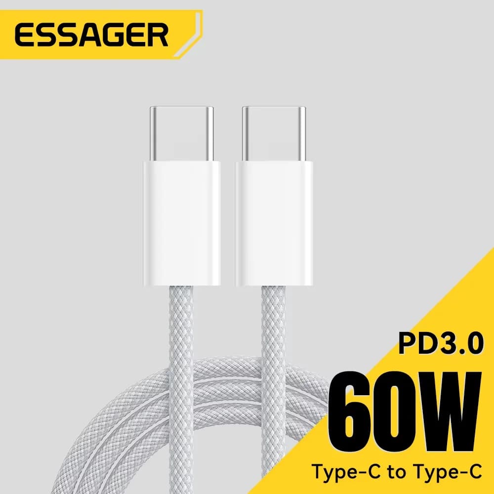 Cavo dati e ricarica rapida USB-C a USB-C 60W