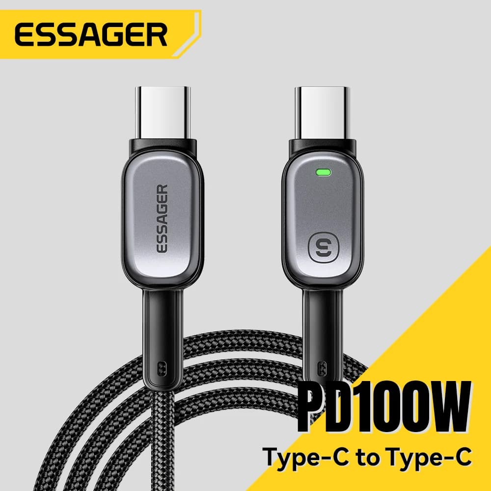 Cavo LED USB-C to USB-C 100W, Ricarica Rapida PD 5A