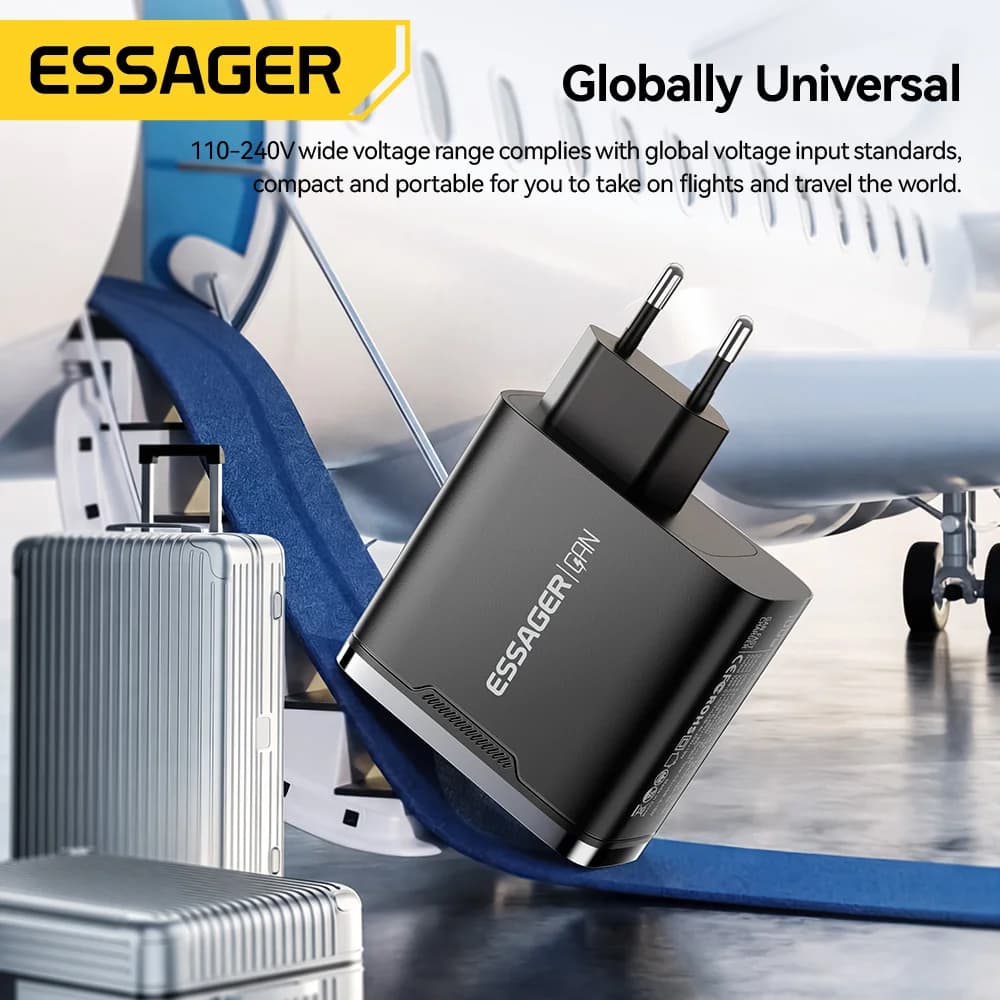 Caricatore USB-C GaN 100W con Display Digitale