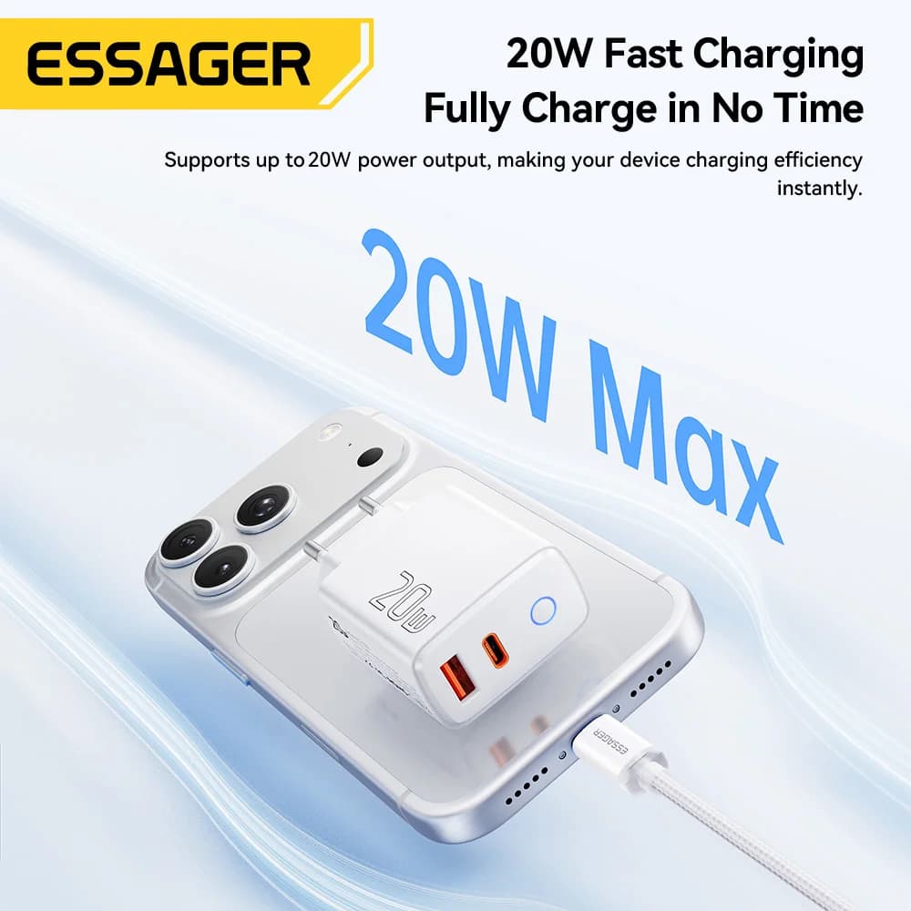 Set Caricatore Rapido USB-C PD 20W