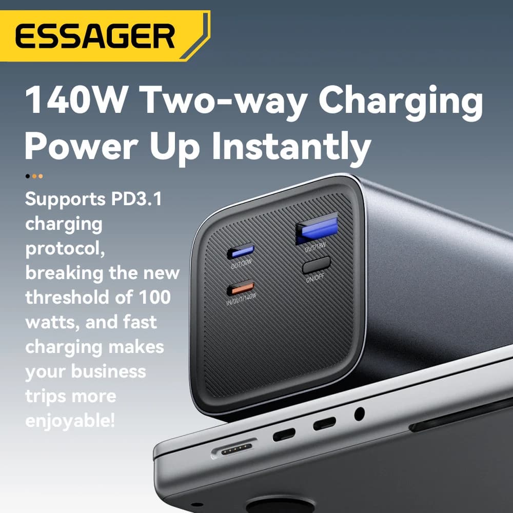 Power Bank 27000mAh, Ricarica Rapida PD 3.1 140W