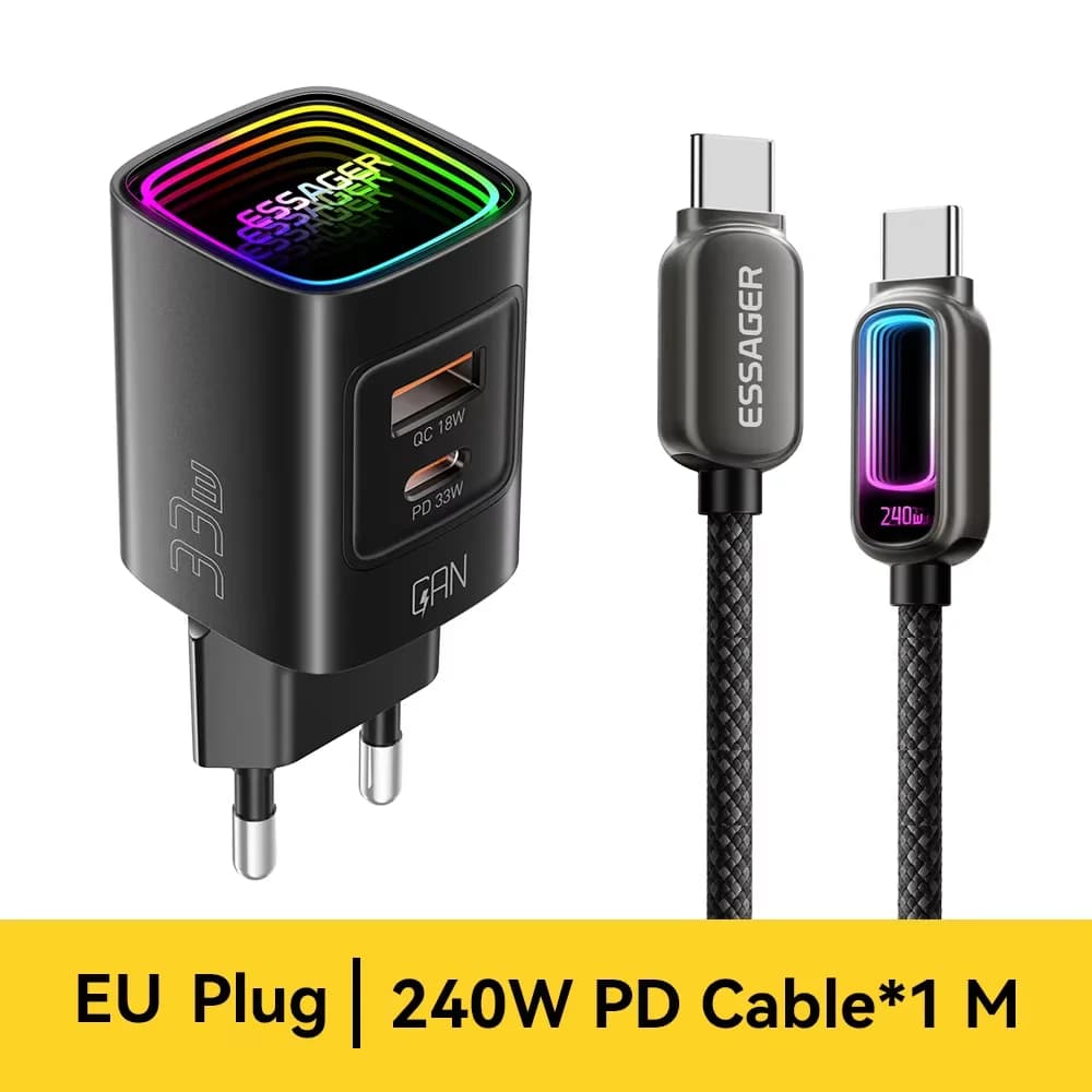 Caricatore Portatile USB-C PD GaN da 33W