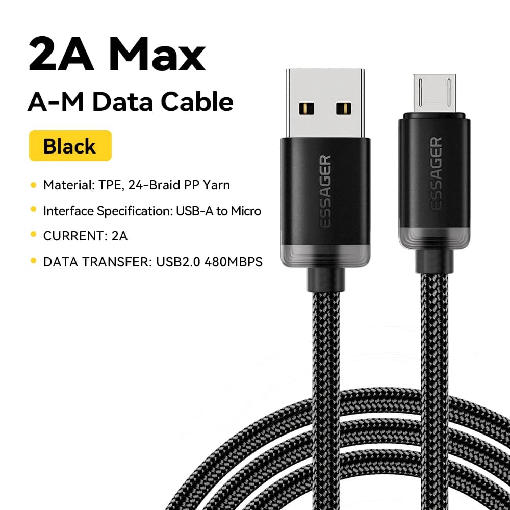 Cavo Dati e Ricarica Rapida 2A Micro USB 3m