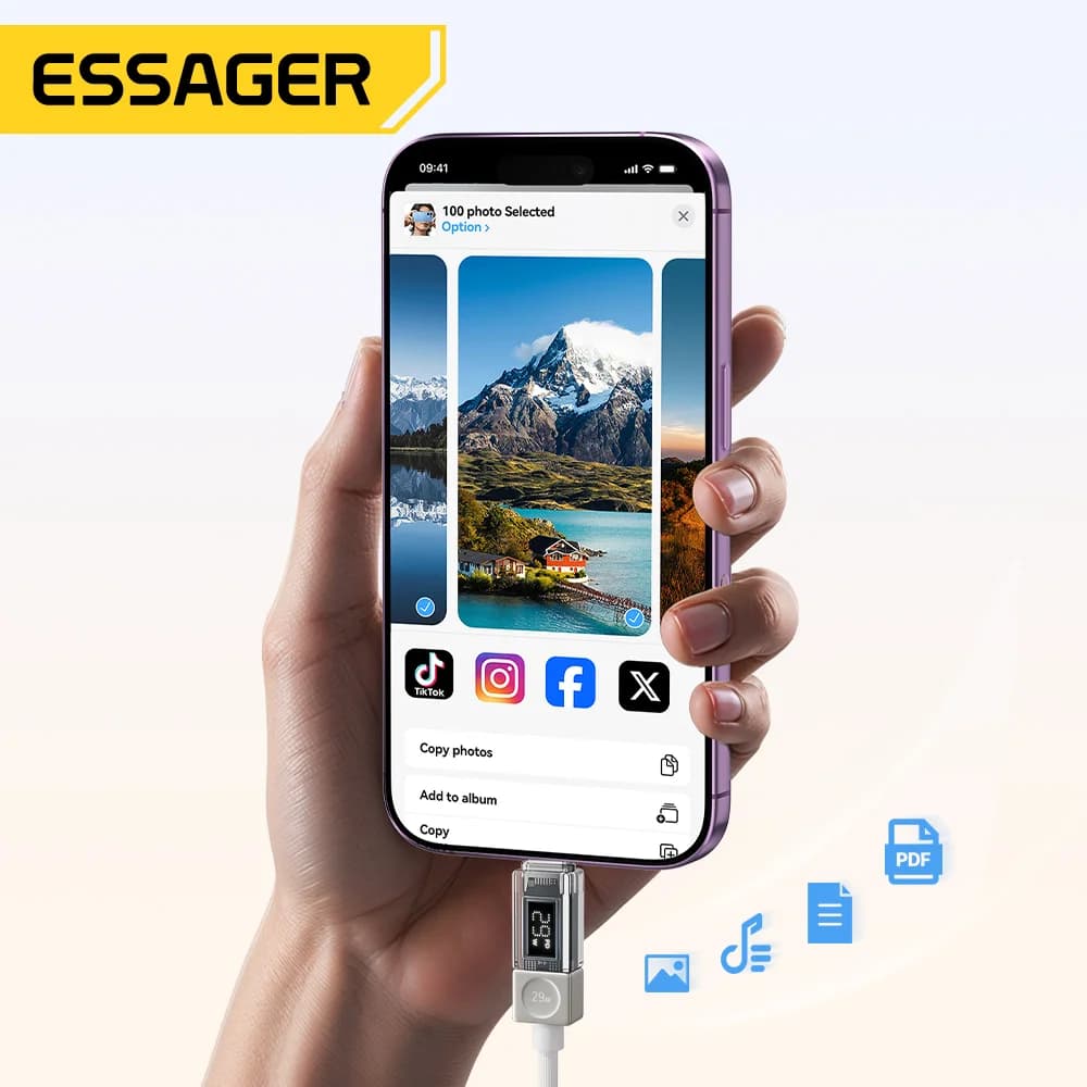 Cavo da USB-C a Lightning con Display Digitale