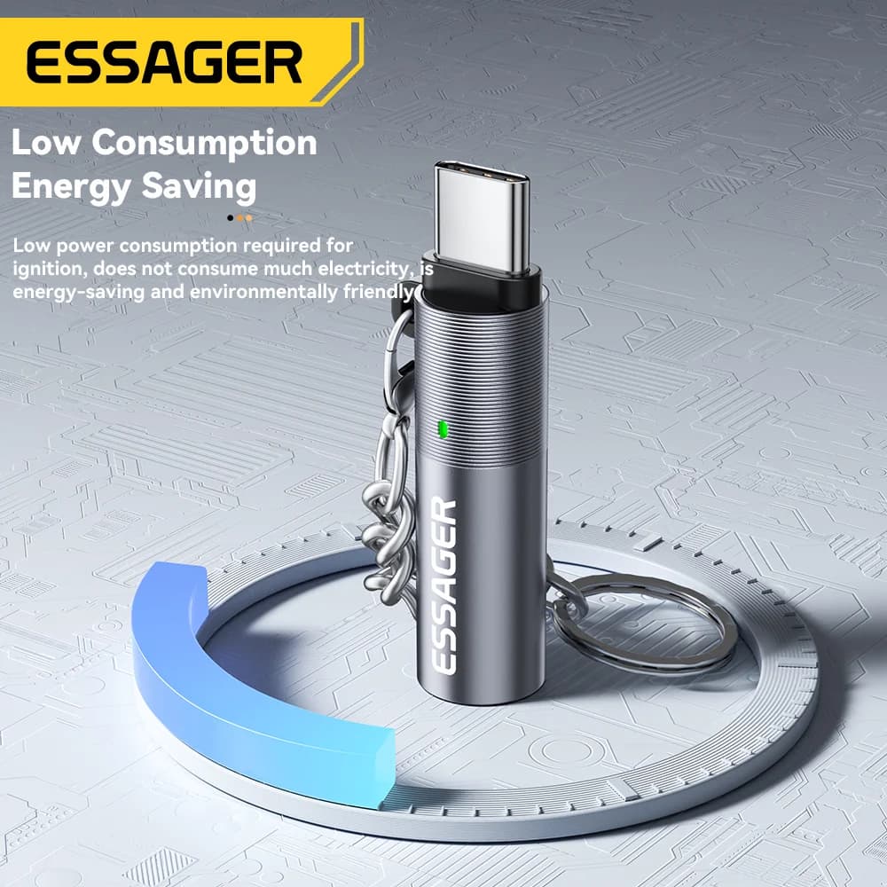 Mini Accendino USB-C con Filamento al Tungsteno